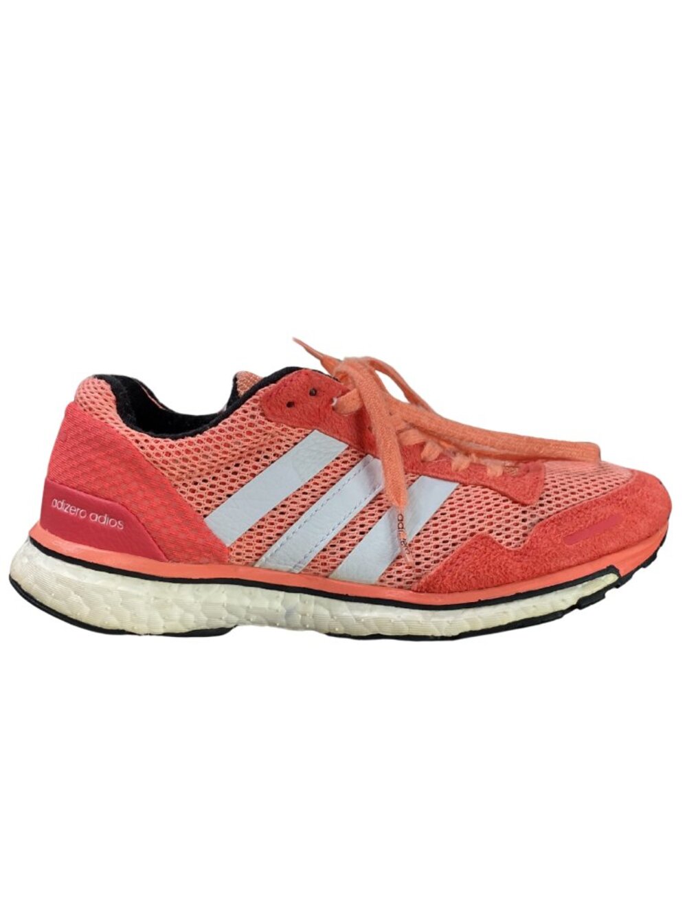 Adidas Women's Adizero Adios 3 Running Shoes Sneakers Lace Up Pink Size 5